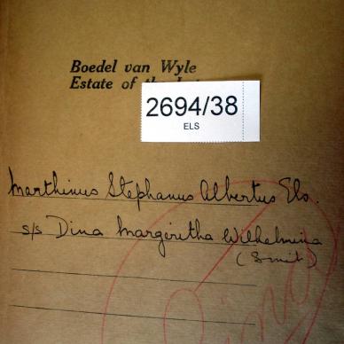 2694-38 ELS Marthinus Stephanus Albertus a