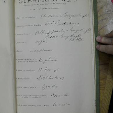 ENGELBRECHT Andries - died 12 Nov 1898