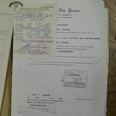 ENGELBRECHT Andre - died 2 Oct 1976
