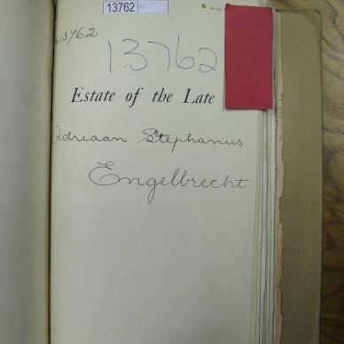 ENGELBRECHT Adriaan Stephanus - died 30 Apr 1909