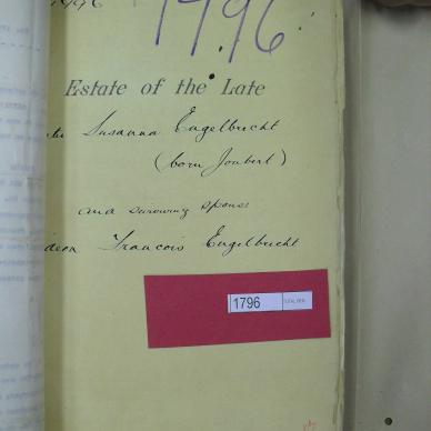 ENGELBRECHT Hester Susanna born JOUBERT - died 1 Jan 1901