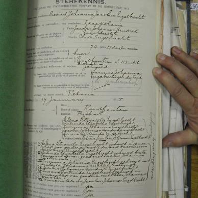 ENGELBRECHT Barend Johannes Jacobus - died 17 Jan 1915