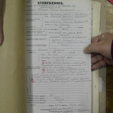 ENGELBRECHT Johannes Jacobus - died 28 May 1943