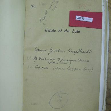 ENGELBRECHT Eduard Jacobus - died 4 Jul 1920