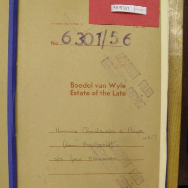 DE PAIVA Hermina Christavora born ENGELBRECHT - died 21 Aug 1956