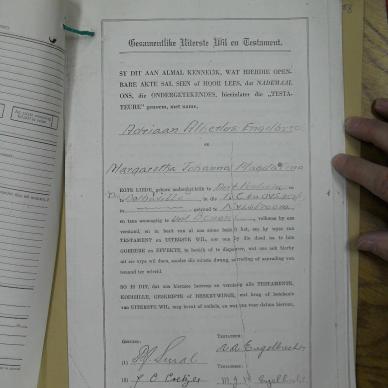 ENGELBRECHT Adriaan Albertus - died 6 Jun 1968