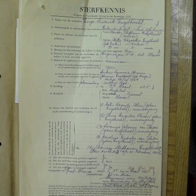 ENGELBRECHT George Diederik - died 3 Mar 1965