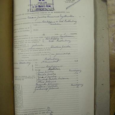 ENGELBRECHT Edward Jacobus Hermanus - died 1 Dec 1927
