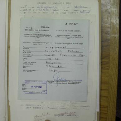 ENGELBRECHT Cornelius - died 1 Aug 1967