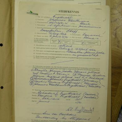 ENGELBRECHT Johannes Marthinus - died 16 Jun 1970