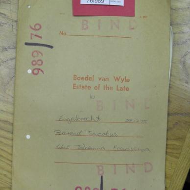 ENGELBRECHT Barend Jacobus - died 29 Dec 1975
