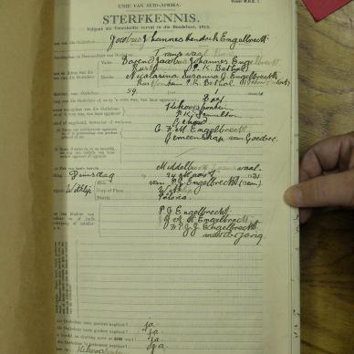 ENGELBRECHT Jacobus Johannes Hendrik - died 24 Mar 1931