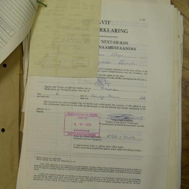 ENGELBRECHT Adriaan Johannes - died 24 Aug 1975