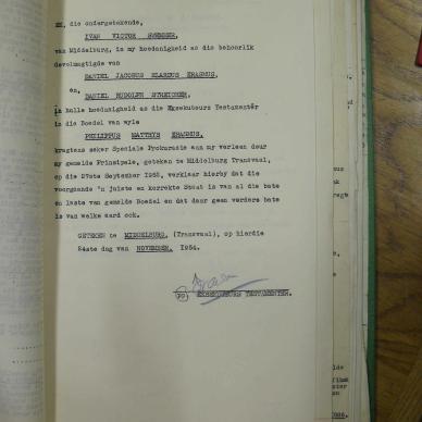ERASMUS Philippus Matthys - oorlede 17 Jul 1952