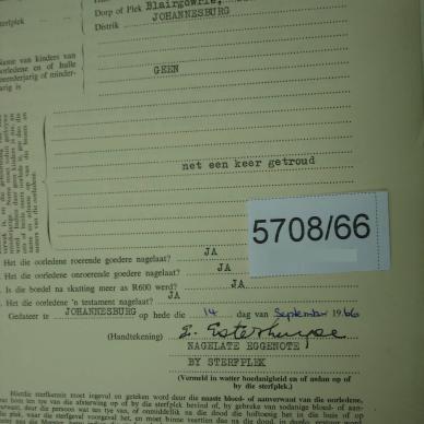 5708-66 ESTERHUYSE Christiaan Johannes c