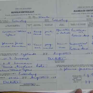 EYBERS Johanna Jacomina - oorlede 28 Jun 1969