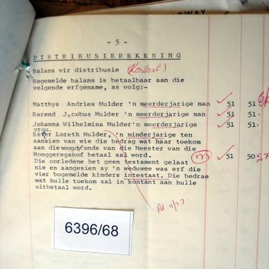 6396-68 FORSTER Hester Wilhelmina Magrietha f