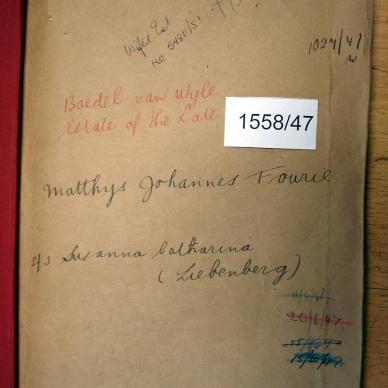 1558-47 FOURIE Matthys Johannes a