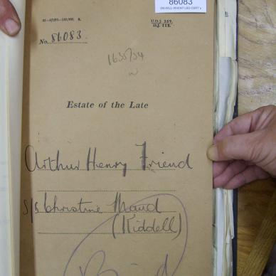 FRIEND Arthur Henry - died 17 August 1934