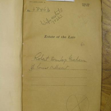 GRAHAM Robert Dunlop - died 17 Oct 1925
