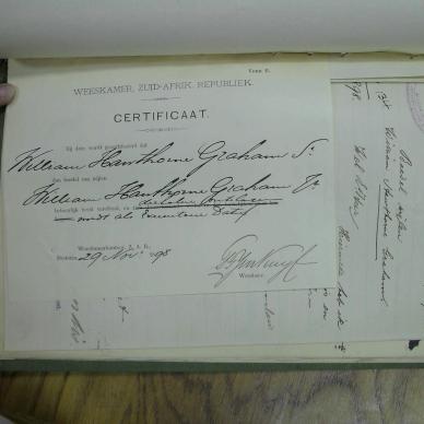 GRAHAM William Hawthorne - died 10 May 1898
