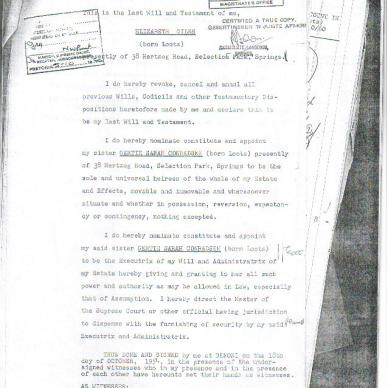 GILES Elizabeth born LOOTS - died: 16 Sept 1960