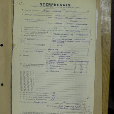 GROENEWALD Jacobus HendriK - died 29 Sep 1961