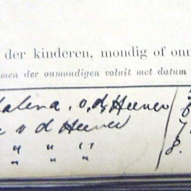 0-16152 VD HEEVER Adejan Jacobus d