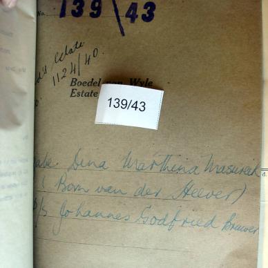 139-43 VD HEEVER Elzabe Dina Marthina a
