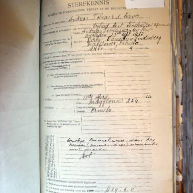 HEEVER Andries Tobias, vd 1910-1914