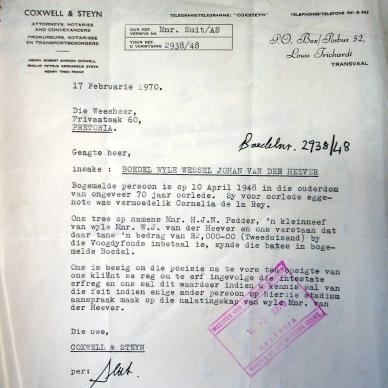 2938-48 VD HEEVER Wessel Johannes Badenhorst a43