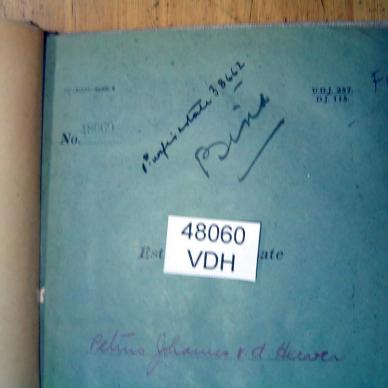 48060 VD HEEVER Petrus Johannes a