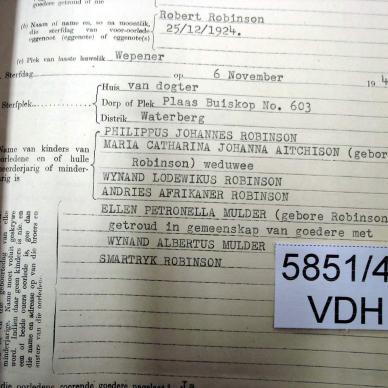 5851-49 ROBINSON Maria Catharina Johanna d