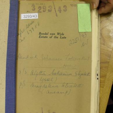 HORN Hendrik Johannes Lodewikus - oorlede 8 Jul 1943