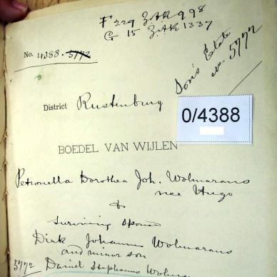 0-4388 WOLMARANS HUGO TONDER a
