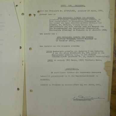 HEERDEN Johannes Jacobus Nicolaas VAN - oorlede 7 Nov 1959