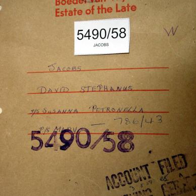 5490-58 JACOBS David Stephanus a