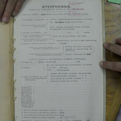 JORDAAN Anna Maria Elizabeth born STEYN - died 23 Dec 1920