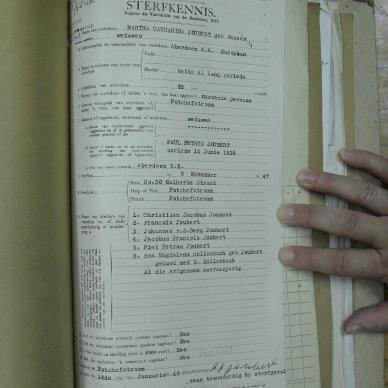 JOUBERT Martha Catherina nee WEYERS - oorlede 5 Nov 1947