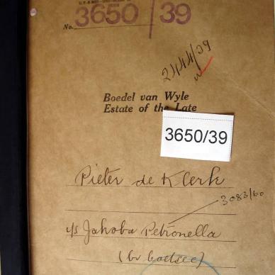3650-39 DE KLERK Pieter a