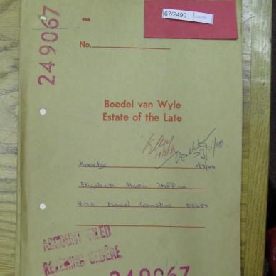 KNOETZE Elizabeth Hester Stoffina - died 1 Jul 1966