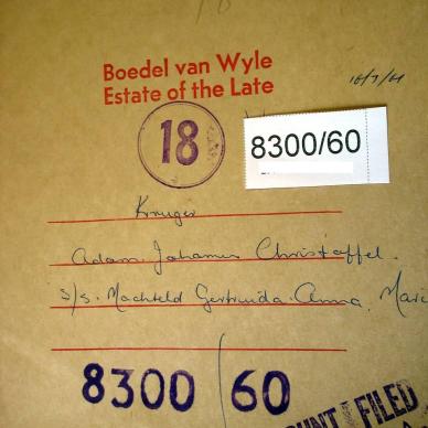 8300-60 KRUGER Adam Johannes Christoffel a