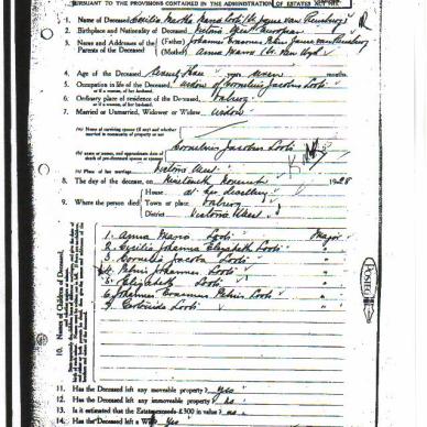 LOOTS, Cecilia Martha Maria  born Janse van Rensburg TAB MHG 21170