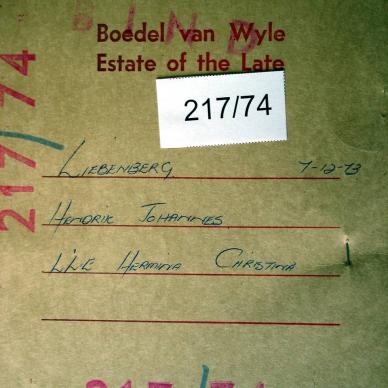 LIEBENBERG Hendrik Johannes