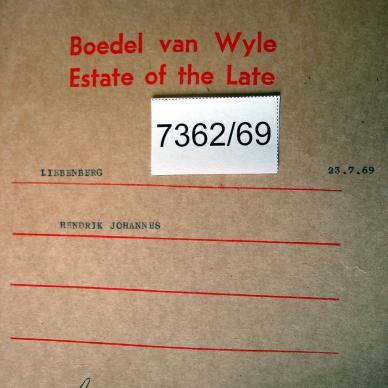 7362-69 LIEBENBERG Hendrik Johannes a