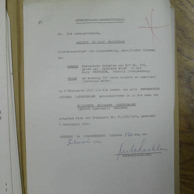 LABUSCHAGNE Ferdinandus Jacobus - oorlede 15 Nov 1968