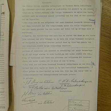 LABUSCHAGNE Pieter Willem Arnoldus - oorlede 2 Mei 1968