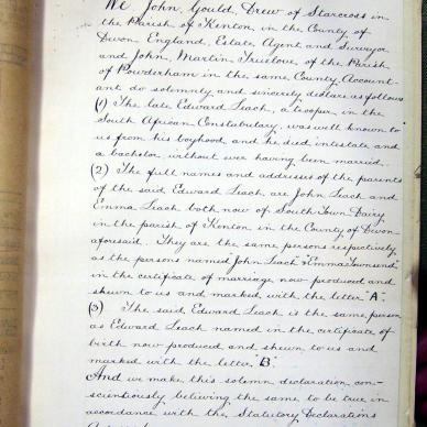 LEACH Edward - died 4 Jun 1901