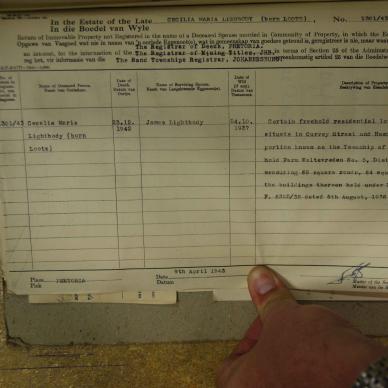 LIGHTBODY Cecilia Maria born LOOTS - died 23 Dec 1942 [4]