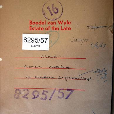 8295-57 LLOYD Francis Valentine a